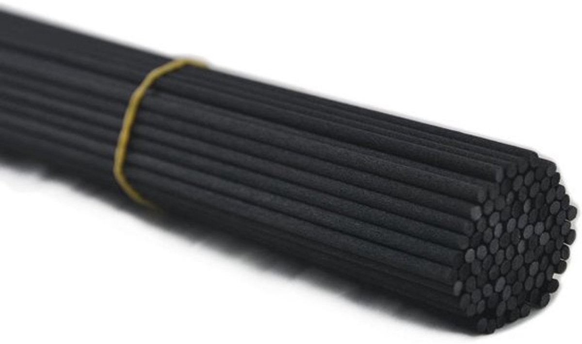 100 Stuks Zwarte Diffuser Stokjes voor Essentiële Oliën (35cm)