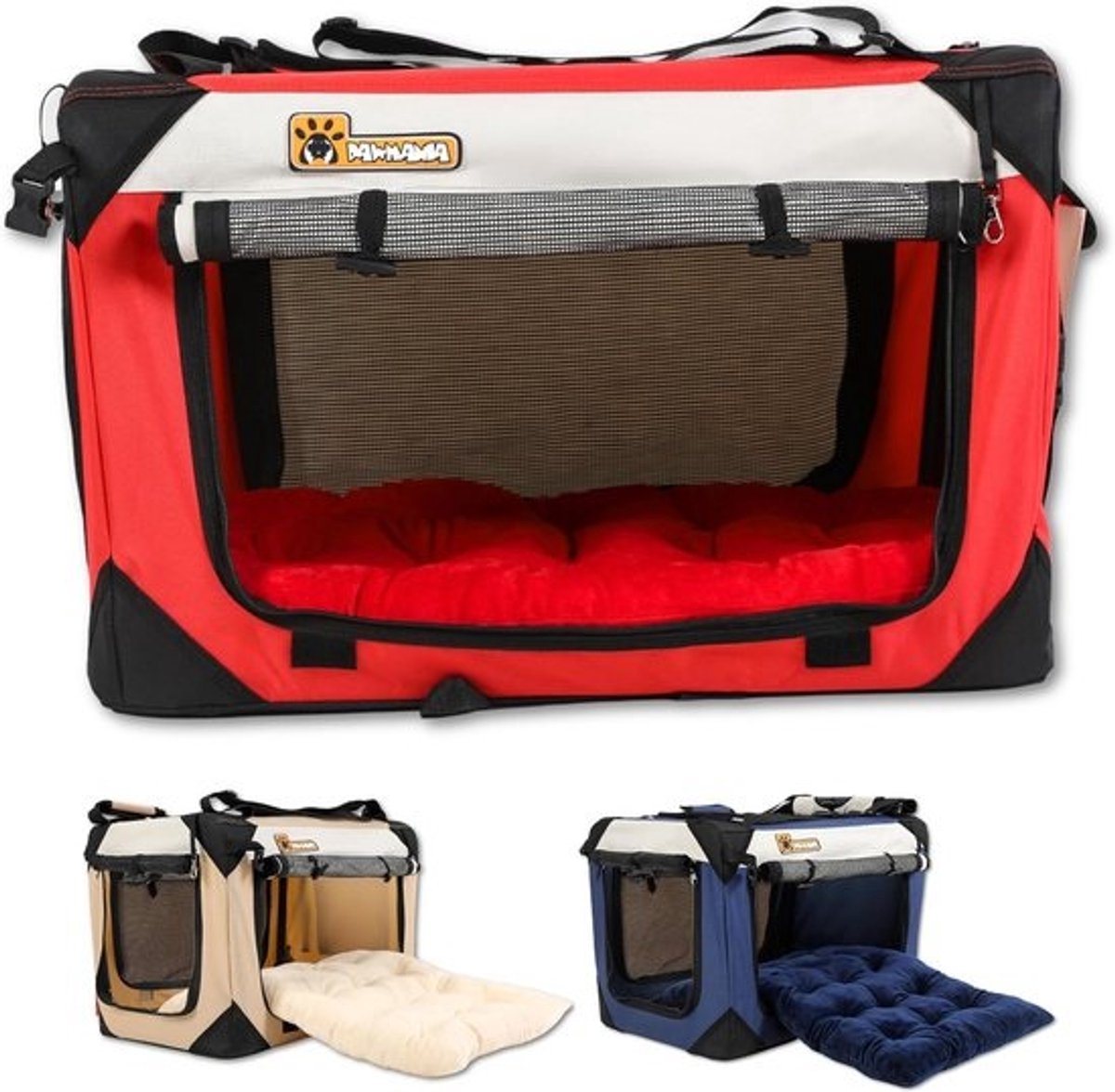 Extra Grote Hond Kat Carrier 20"x13"x13" Opvouwbare Zachte Zijden Reizen Krat Huisdier Kennel met Kussen Draagbare Tas voor 11.4 lbs Huisdier Lost Angst Ruimte Problemen Auto Reizen Dierenarts