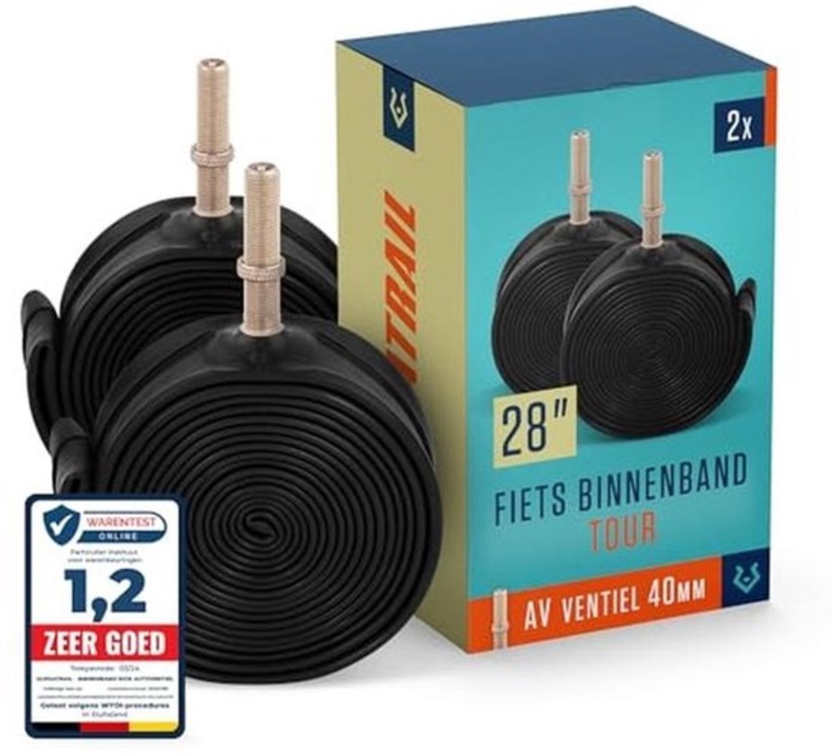 Binnenbanden voor Fietsen 28 Inch met Schrader Ventiel - 2x Set