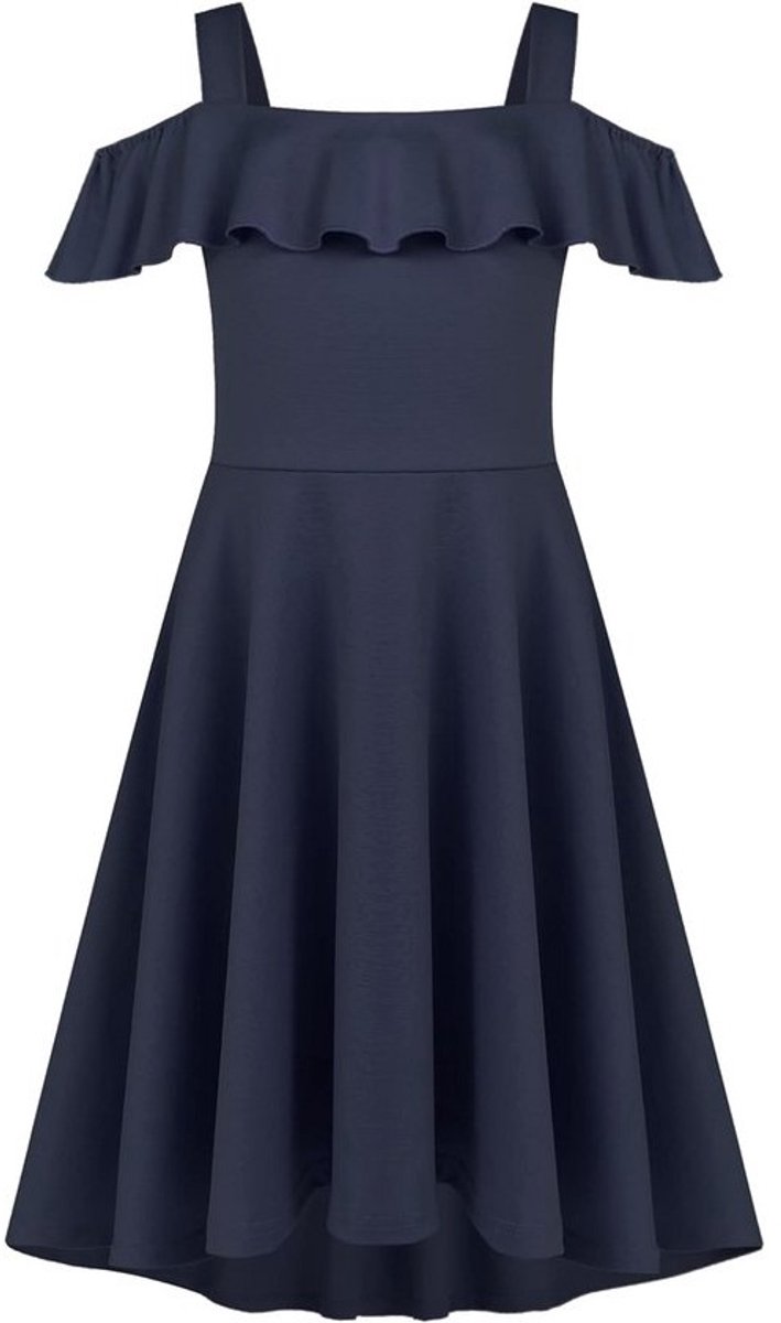 Elegante Zomerjurk voor Meisjes van 4-13 Jaar - Schoudervrij, Casual met Zak