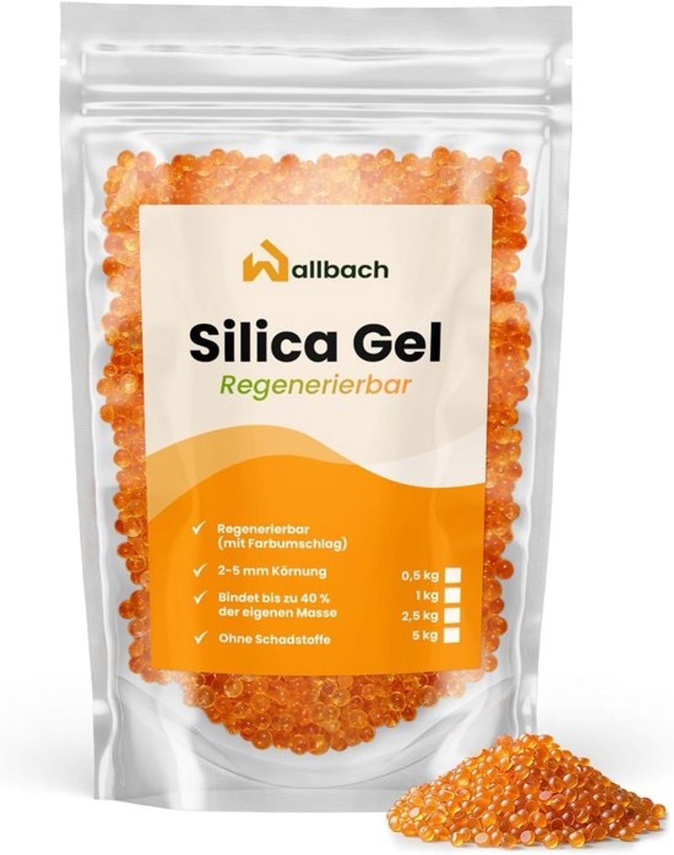 Droogmiddel met Indicator, 1 kg Silicagel - Regenereerbaar en Effectief Absorberend
