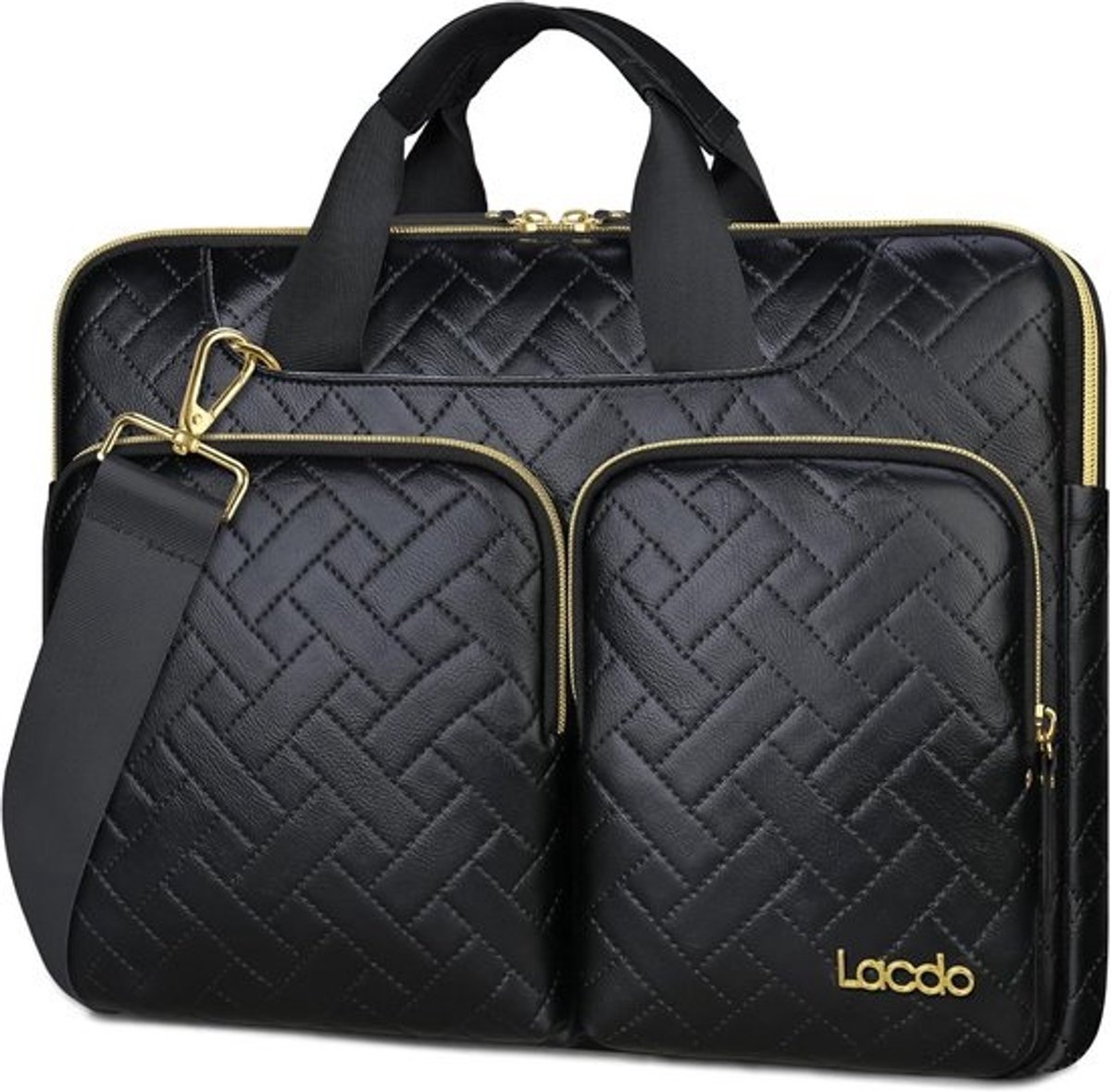 Waterafstotende Laptoptas met Vakken en Verstelbare Schouderriem voor 13-16 inch Notebooks
