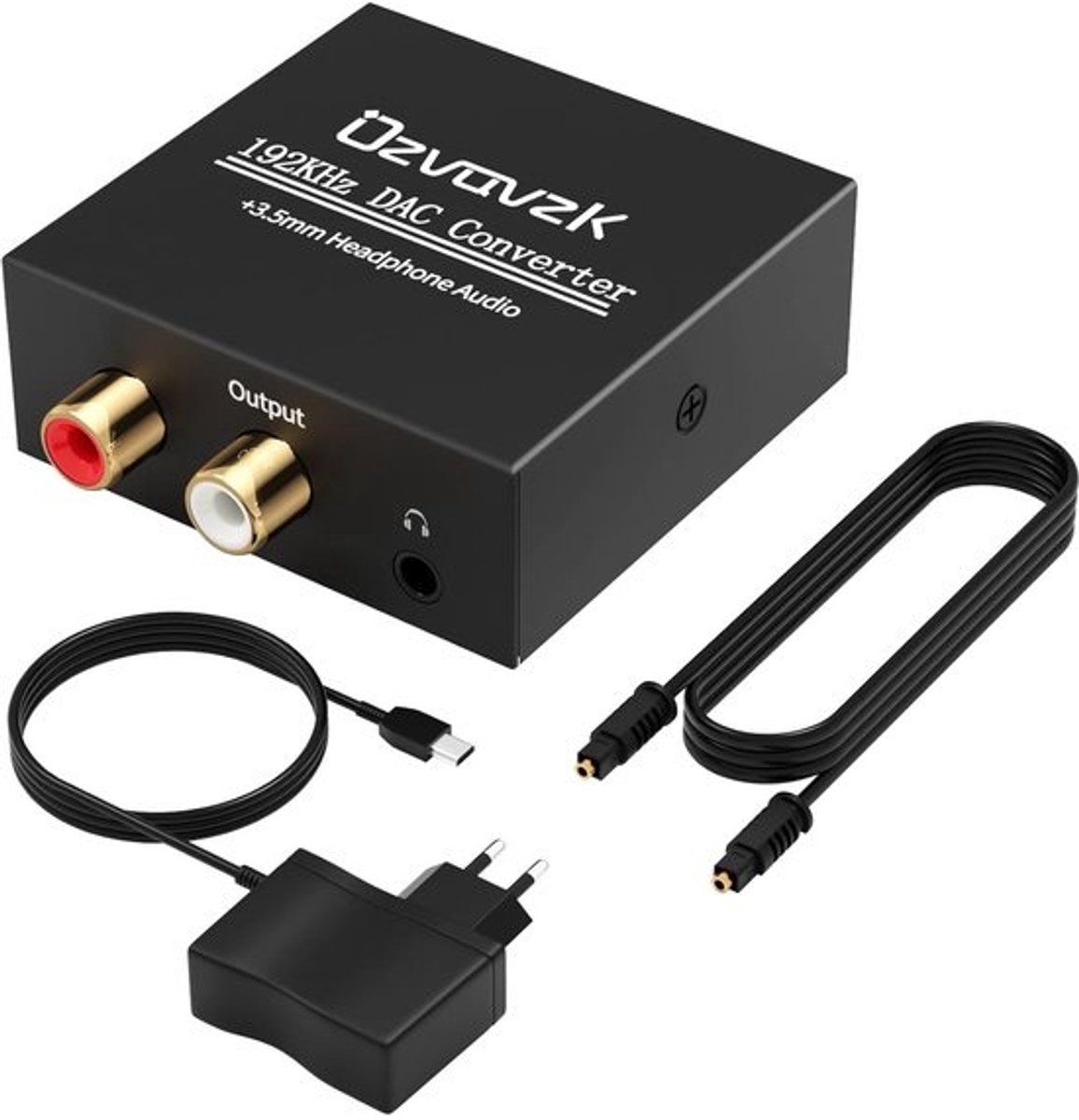 Digitaal naar Analoog Audio Converter - 192 kHz DAC voor Optisch en Coaxiaal naar RCA en 3.5mm