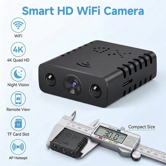 Mini Beveiligingscamera - Spy Camera HD - Huis Bewaken - Plug and Play Installatie — afbeelding 5
