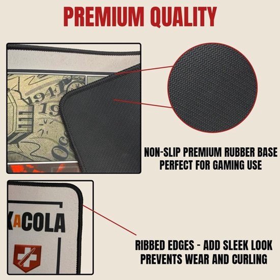 XXL Gaming Muismat 900x400mm Oversized Bureauonderlegger met Antislip Basis voor Precisie en Snelheid — afbeelding 3