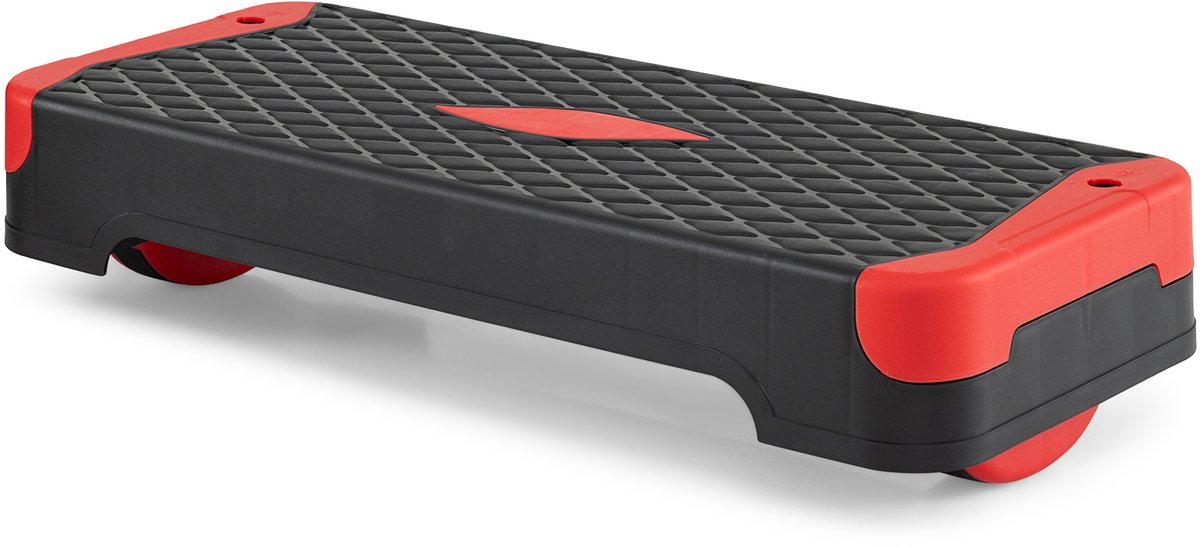 SureDeal® - Aerobic step - Rood Stepper Hoogteverstelbaar - Stapelbare Verhogingen Balanstrainers - 68x28x10 cm - Rood