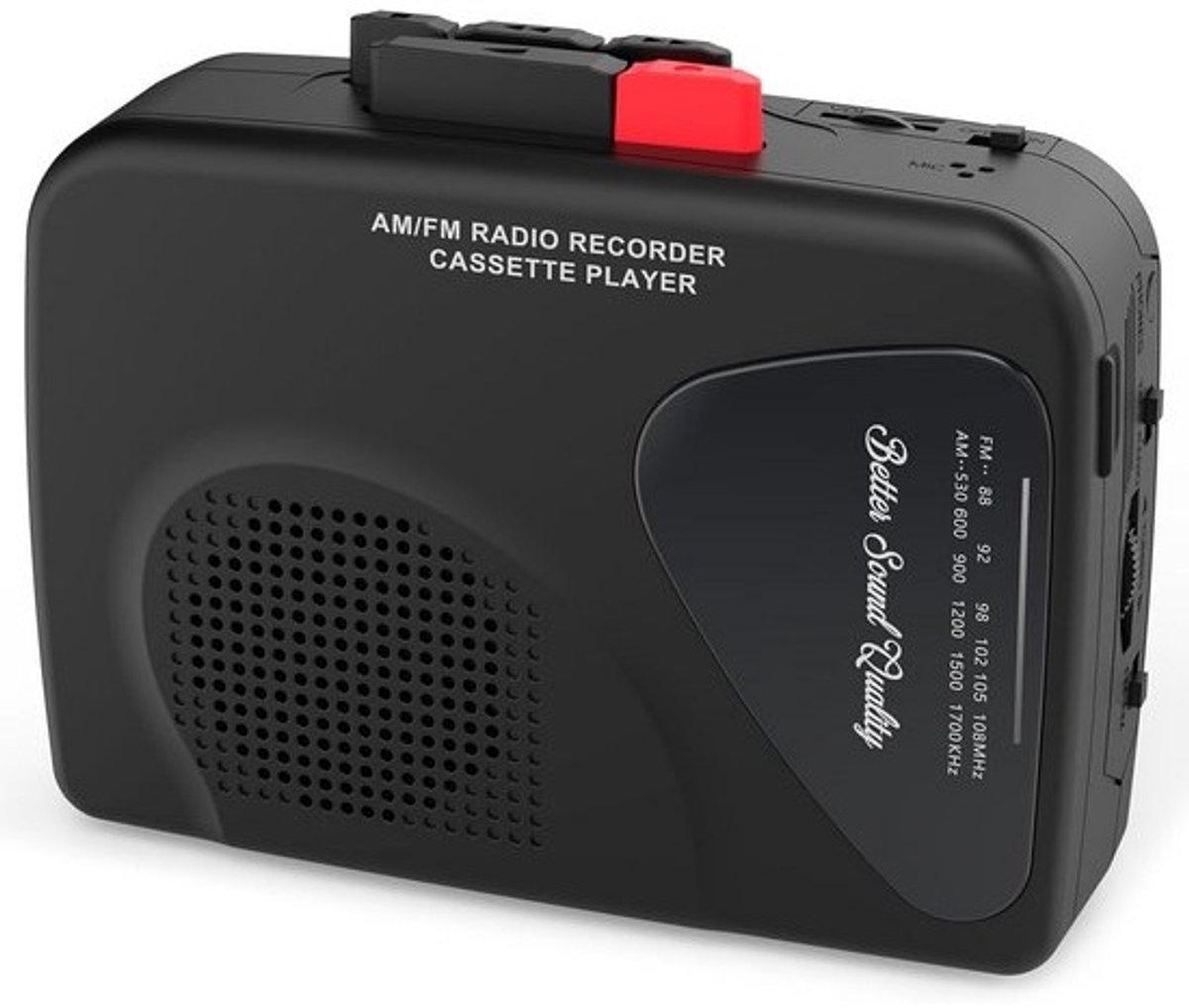 Draagbare Cassettespeler met AM/FM Radio en Opnamefunctie