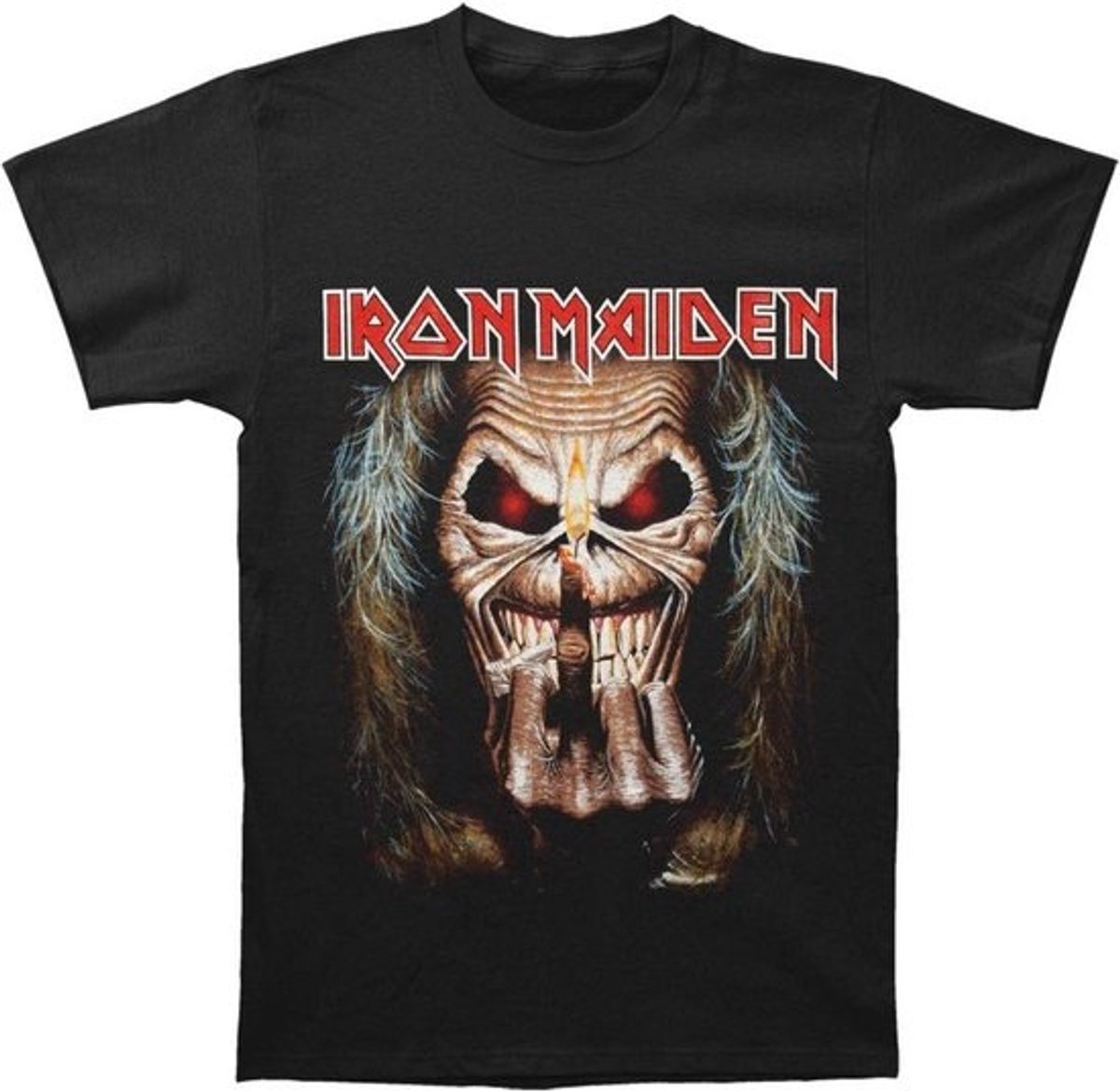 Heren T-Shirt met Iconisch Muziek Merch Design, Zwart Katoen, Diverse Maten