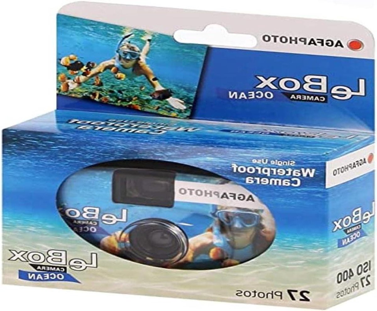 Wegwerpcamera - Onderwatercamera - Waterpret Vastleggen - Waterbestendig tot 3m - 27 Opnamen - Blauw