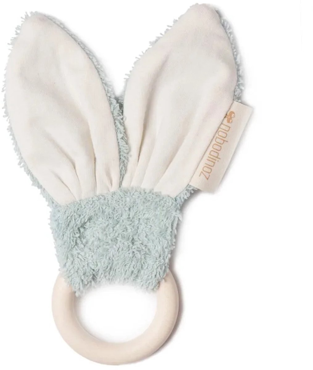 Bijtring Bunny Green 7cm - Nobodinoz