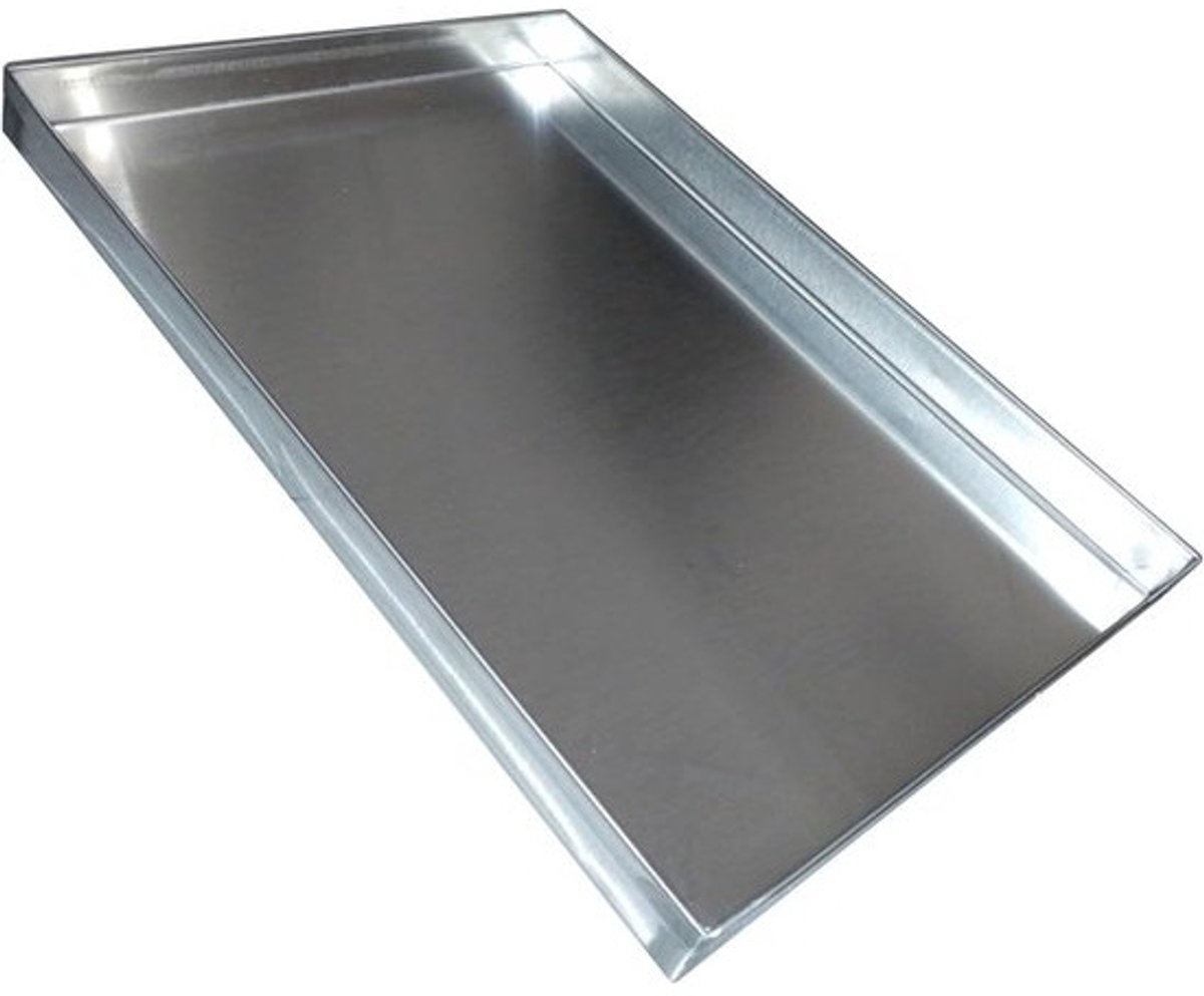 Lekbak Roestvrij Staal 20x10cm - Multifunctionele Opvangbak voor Wasmachine, Planten en Keukenblok