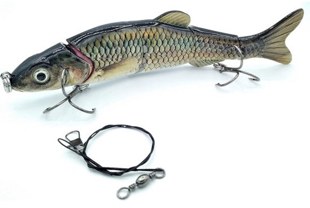 Swimbait Wobbler (16,5 cm, 38 g) met Stalen Voorvak voor Snoek en Baars