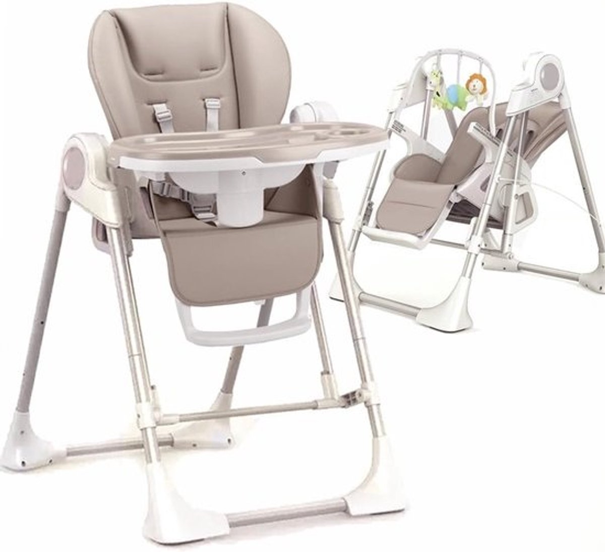 Baby Stoel 3-in-1 - Baby Ligstoel Kinderstoel - Baby Voeden Ontspannen - Elektrische Schommel