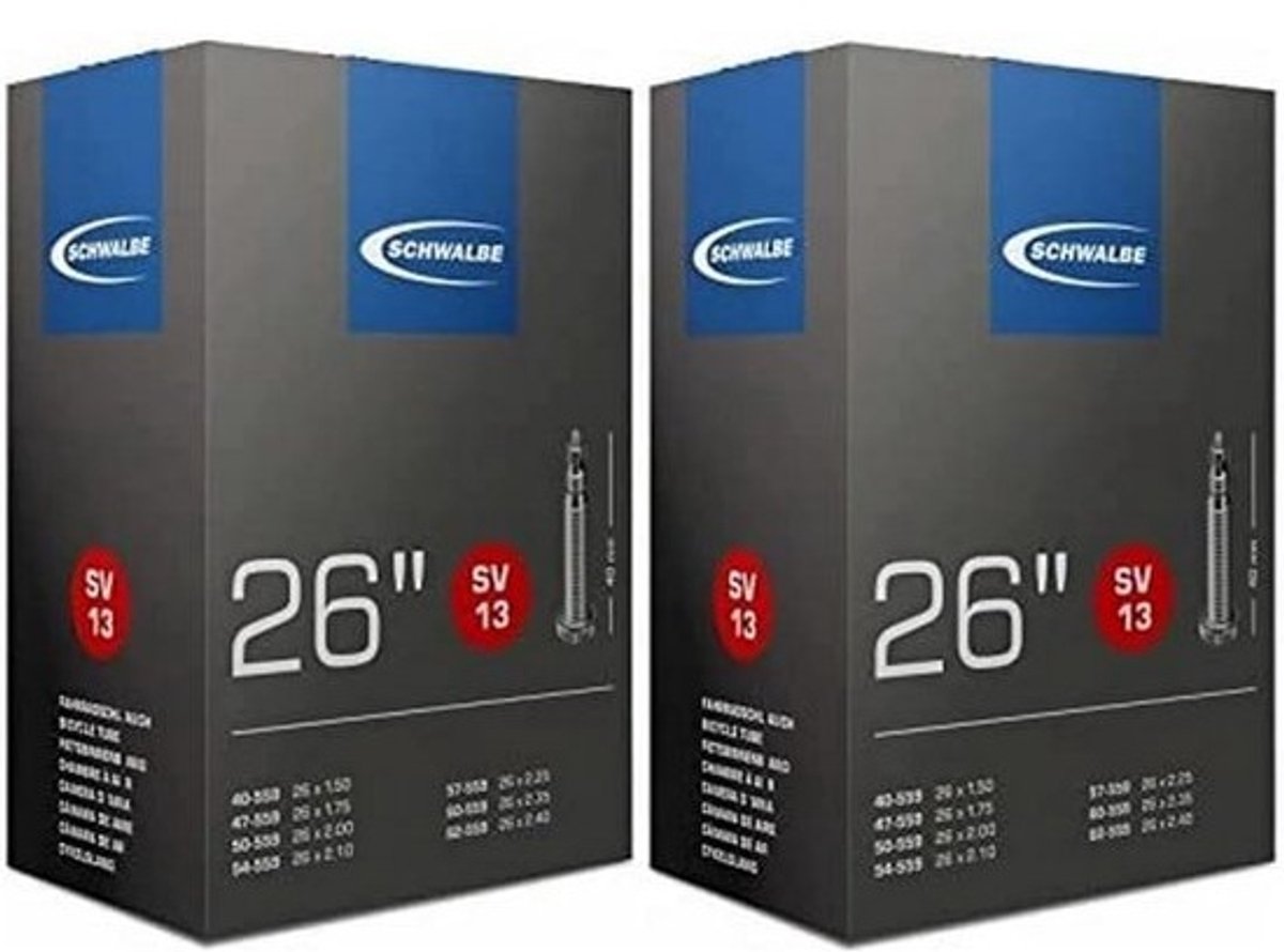 Binnenbanden voor Fietsen - Set van 2 Sclaverand Ventielen 26 Inch