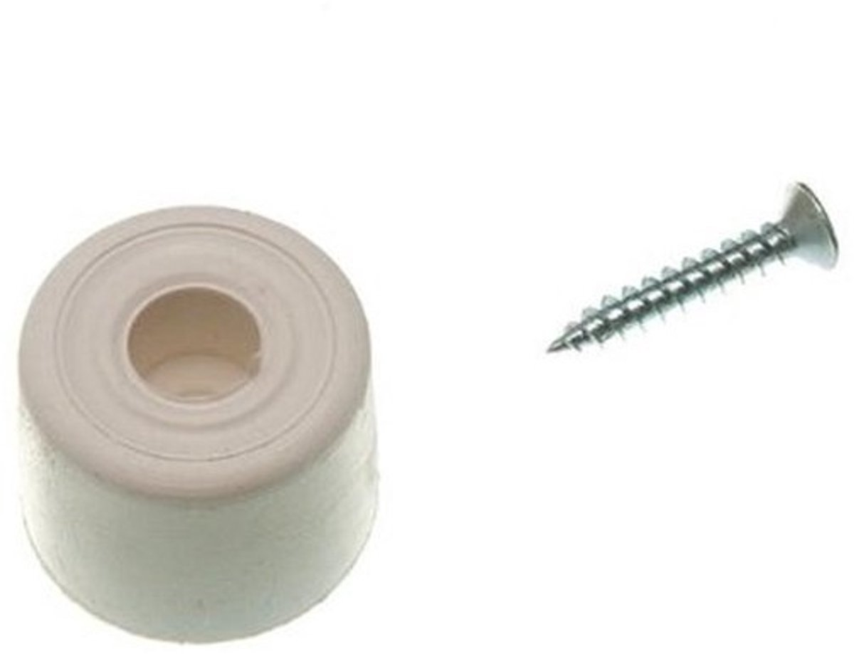 10 Stuks Witte Ronde Deurstopper 28MM - Multifunctionele Buffer voor Deuren