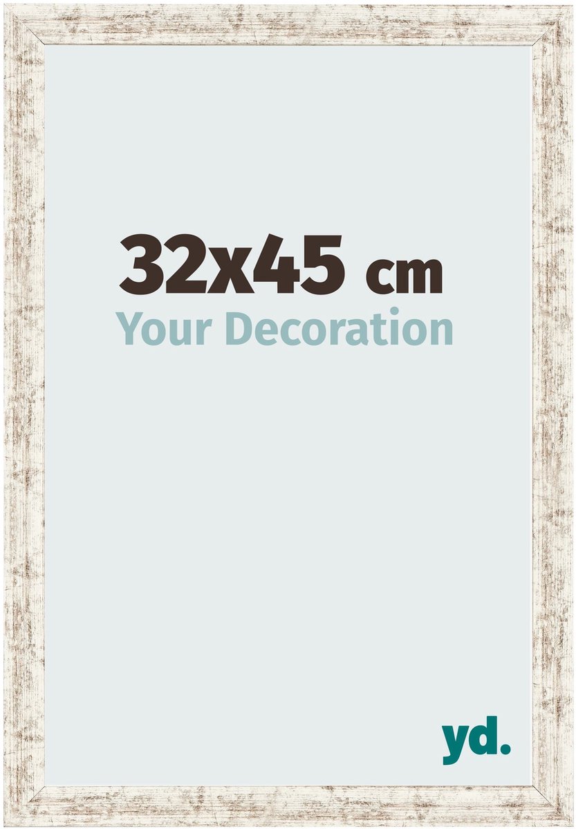 Your Decoration - Fotolijst 32x45 cm - MDF - Wit Vintage - Bologna