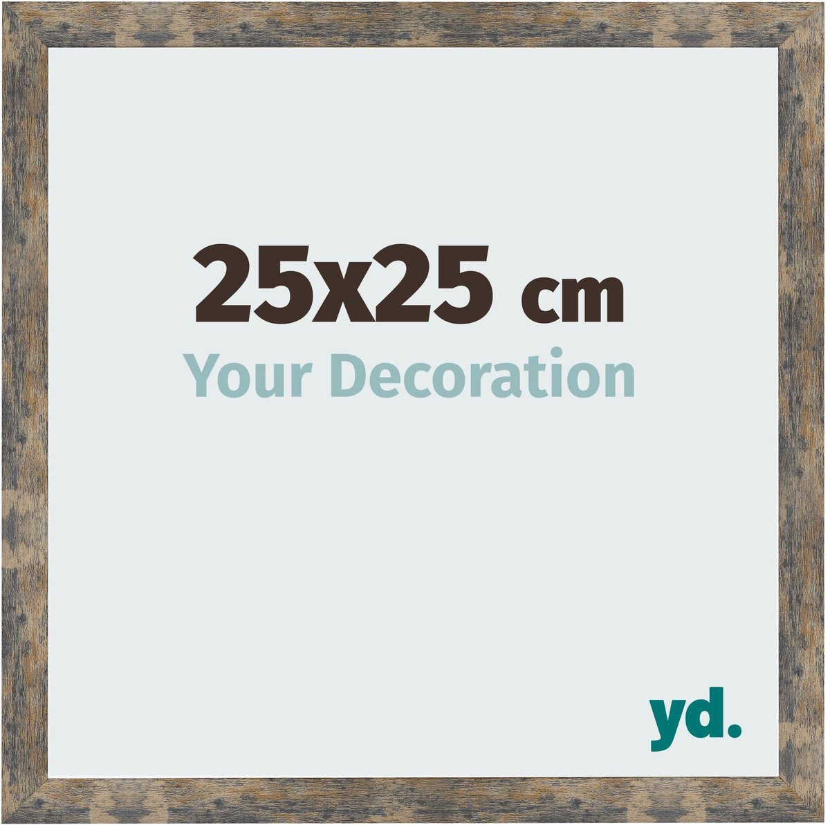 Your Decoration - Fotolijst 25x25 cm - MDF - Blauw Goud Gemeleerd - Bologna