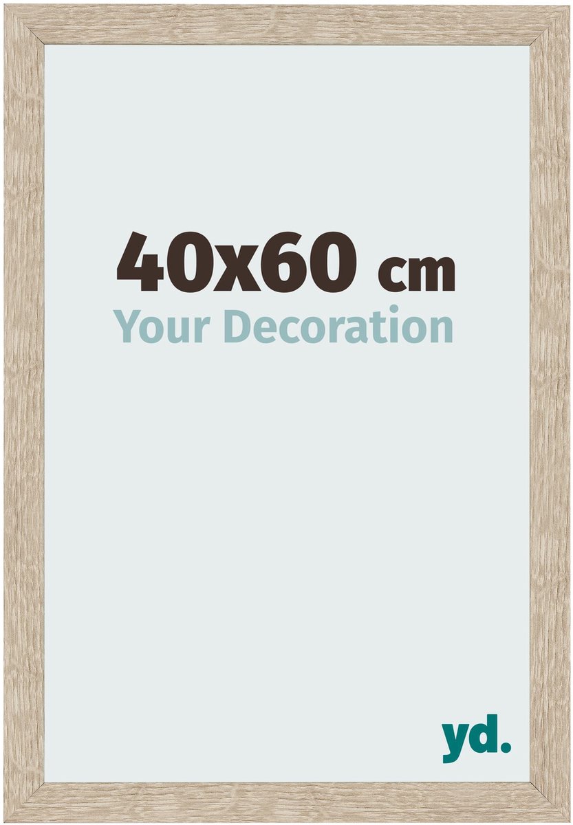 Your Decoration - Fotolijst 40x60 cm - MDF - Sonoma Eiken - Bologna