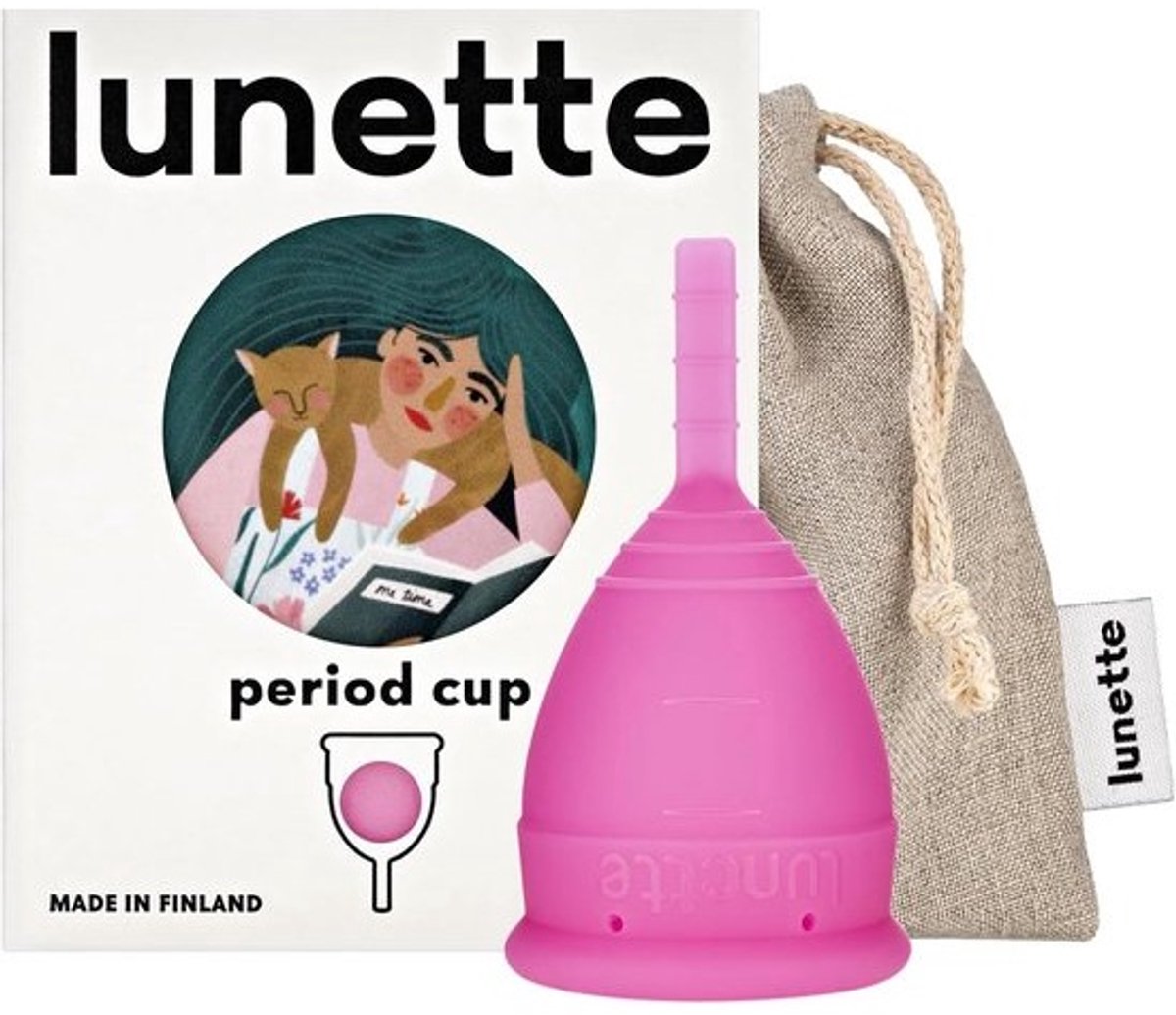 Menstruatiecup - Model 1 - Licht tot Normaal Bloedverlies - Zacht Roze