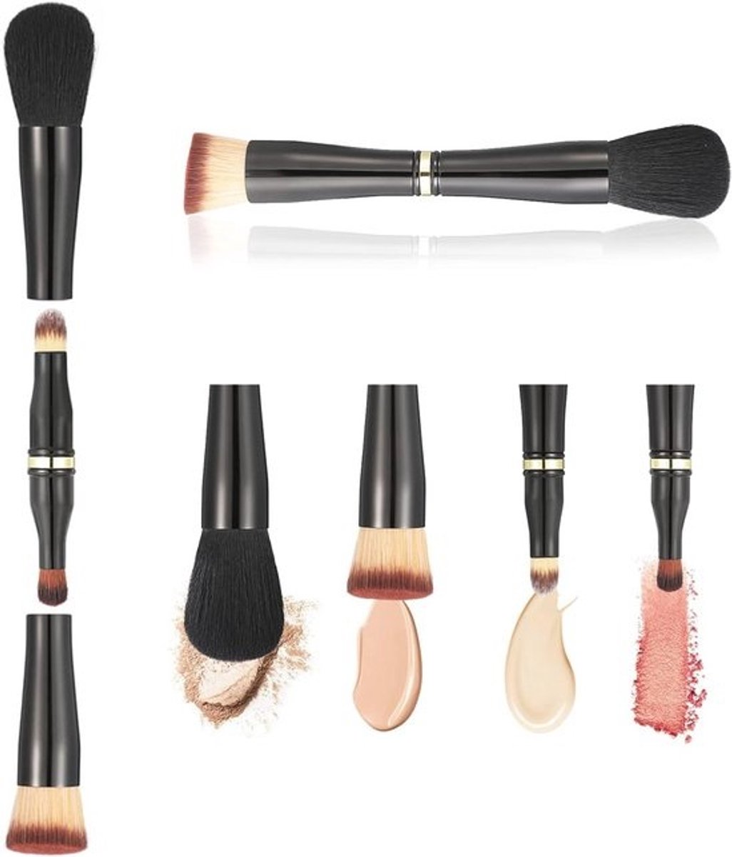 4 in 1 Make-up Borstel Set voor Perfecte Applicatie