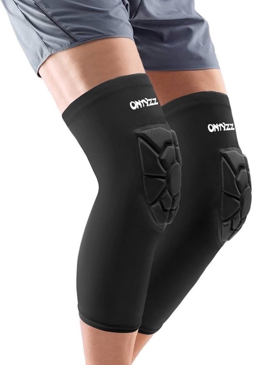 Padded Kniebeschermers voor Volwassenen - Compressie Kniebandage voor Sport, Dansen en Basketbal - Maat L