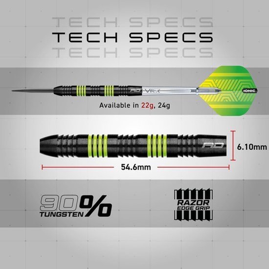 Professionele Tungsten Dartpijlen met Flights en Shafts - Diverse Gewichten (21g t/m 24g) — afbeelding 2