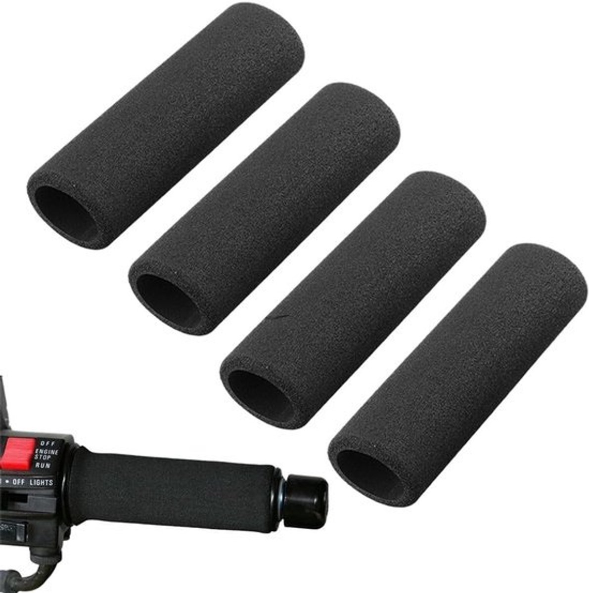 Set van 4 Universele Schuim Handvat Hoezen voor Fiets en Motorfiets