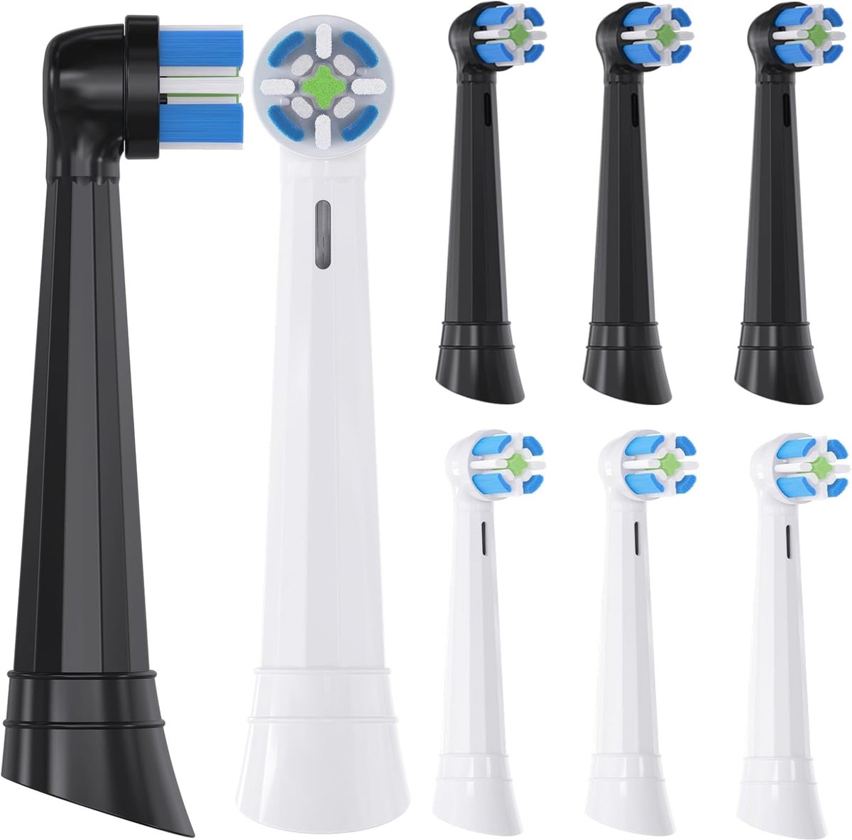 LISM-Set van acht vervangende opzetborstels Geschikt voor de Oral-B iO 3/9/io5/8/6 elektrische tandenborstels.
