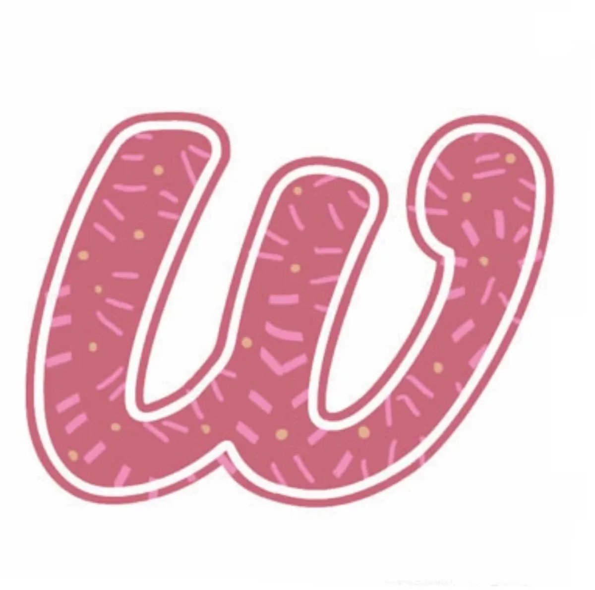 Lilipinso Sticker roze letter w