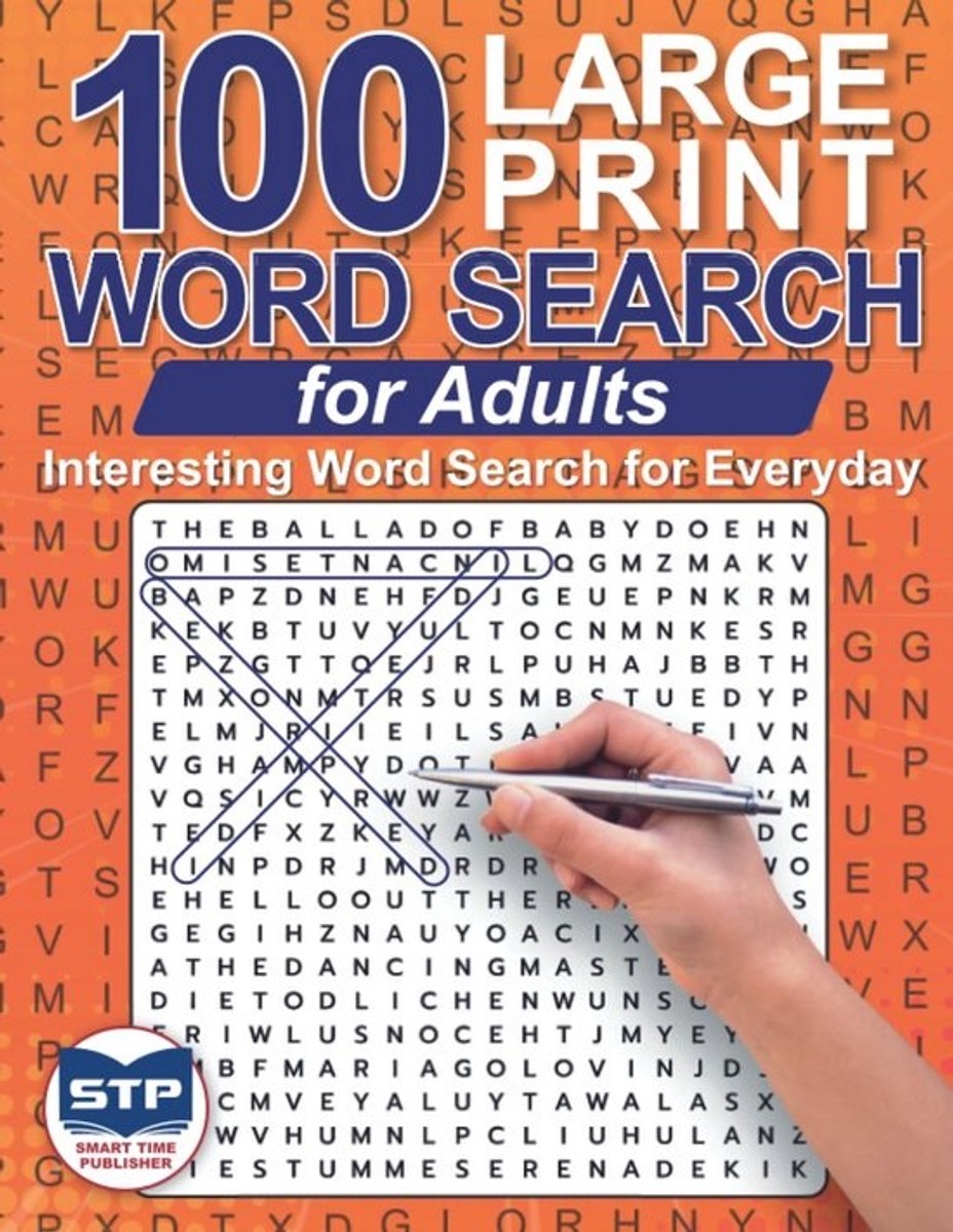 100 Grote Letter Woordzoekers voor Volwassenen - Puzzelboek voor Ontspanning en Hersentraining