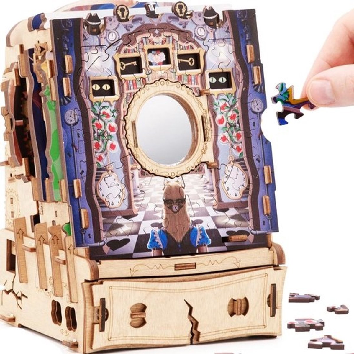 Escape Room Puzzel Koffer met Raadselbox | 3D Houten Puzzel voor Volwassenen | Cadeau voor Puzzelliefhebbers