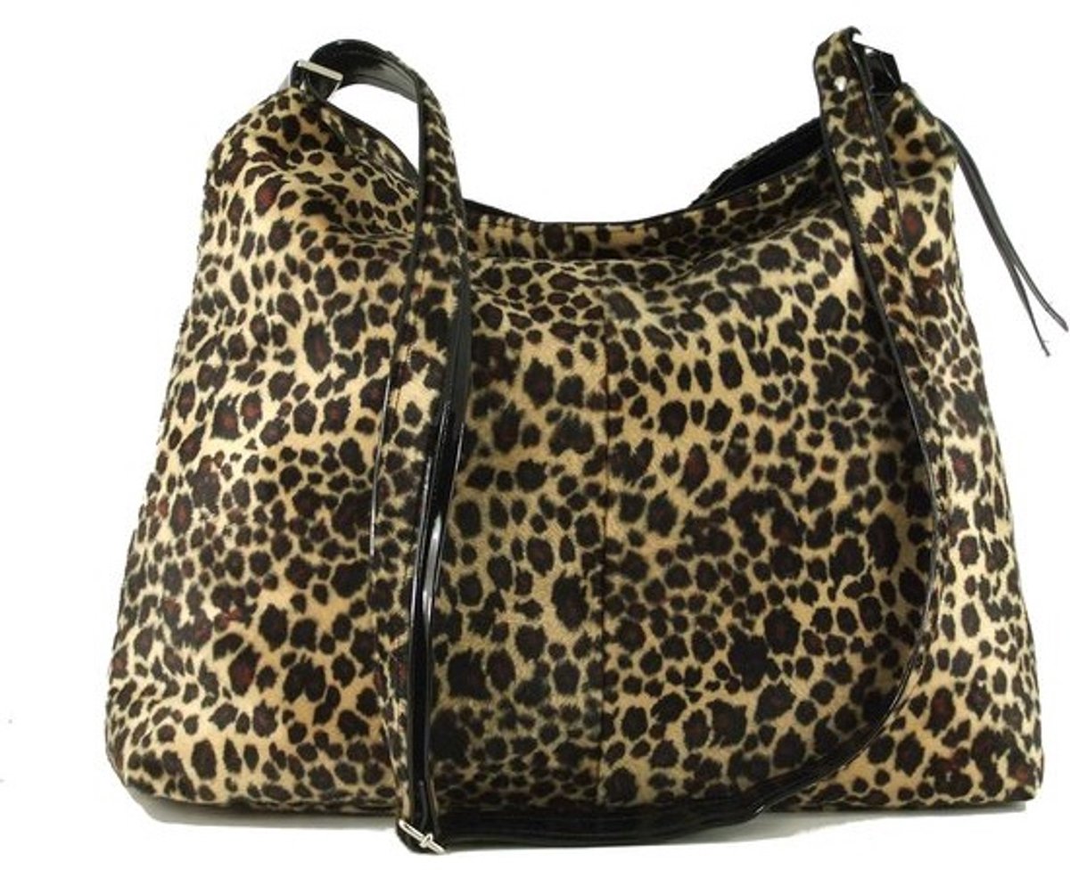 Grote Hobo Tas met Luipaardprint voor Dames