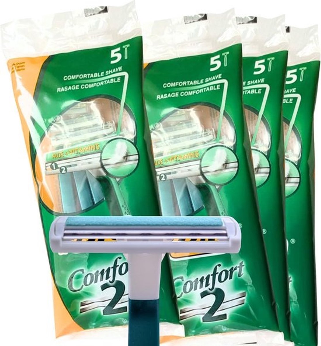 Double Edge Veiligheidsmes - 20 Stuks Klassiek RVS - Handmatig Scheren voor Man en Vrouw