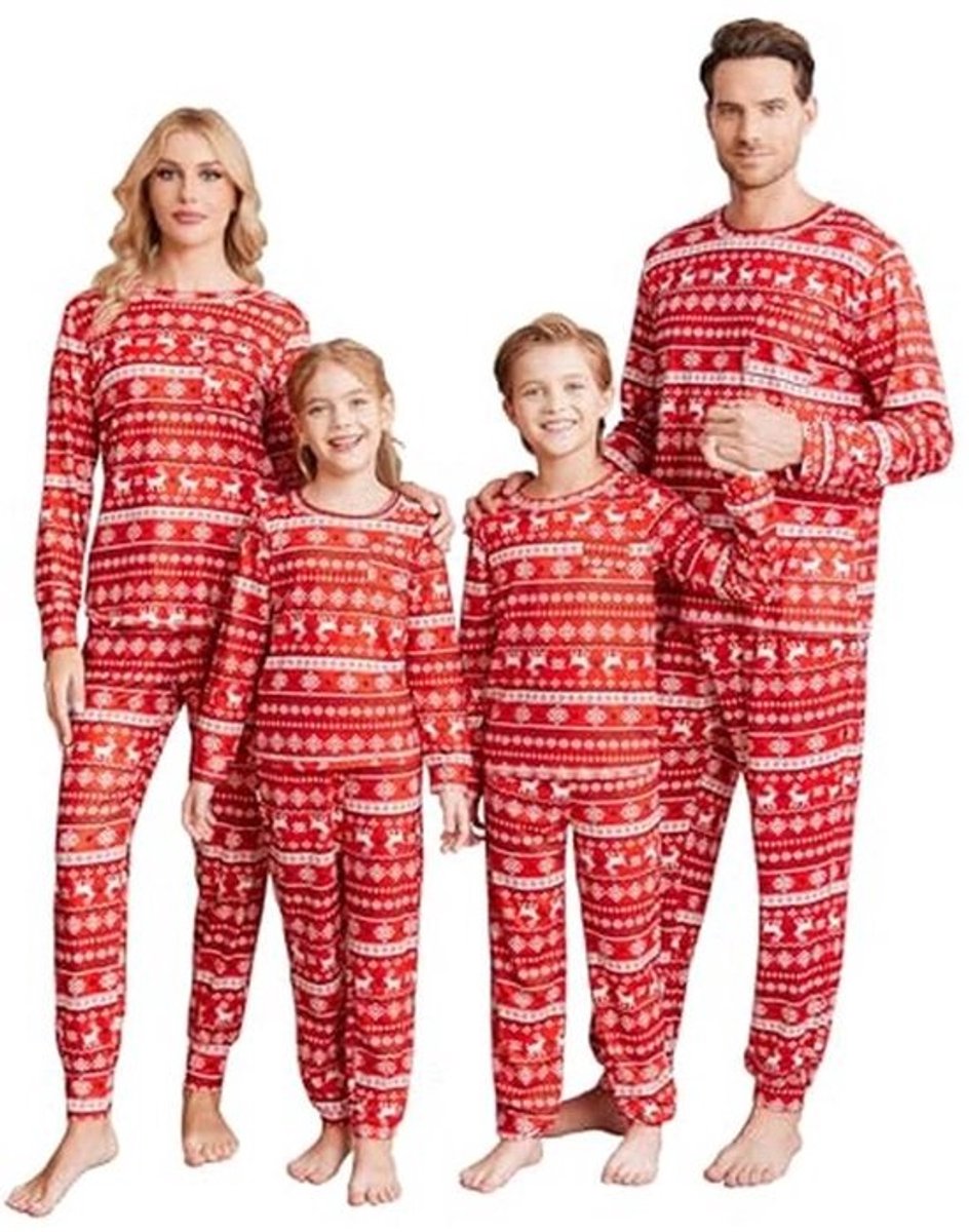 Familie Kerstpyjama Set - Lange Nachtkleding voor Winter