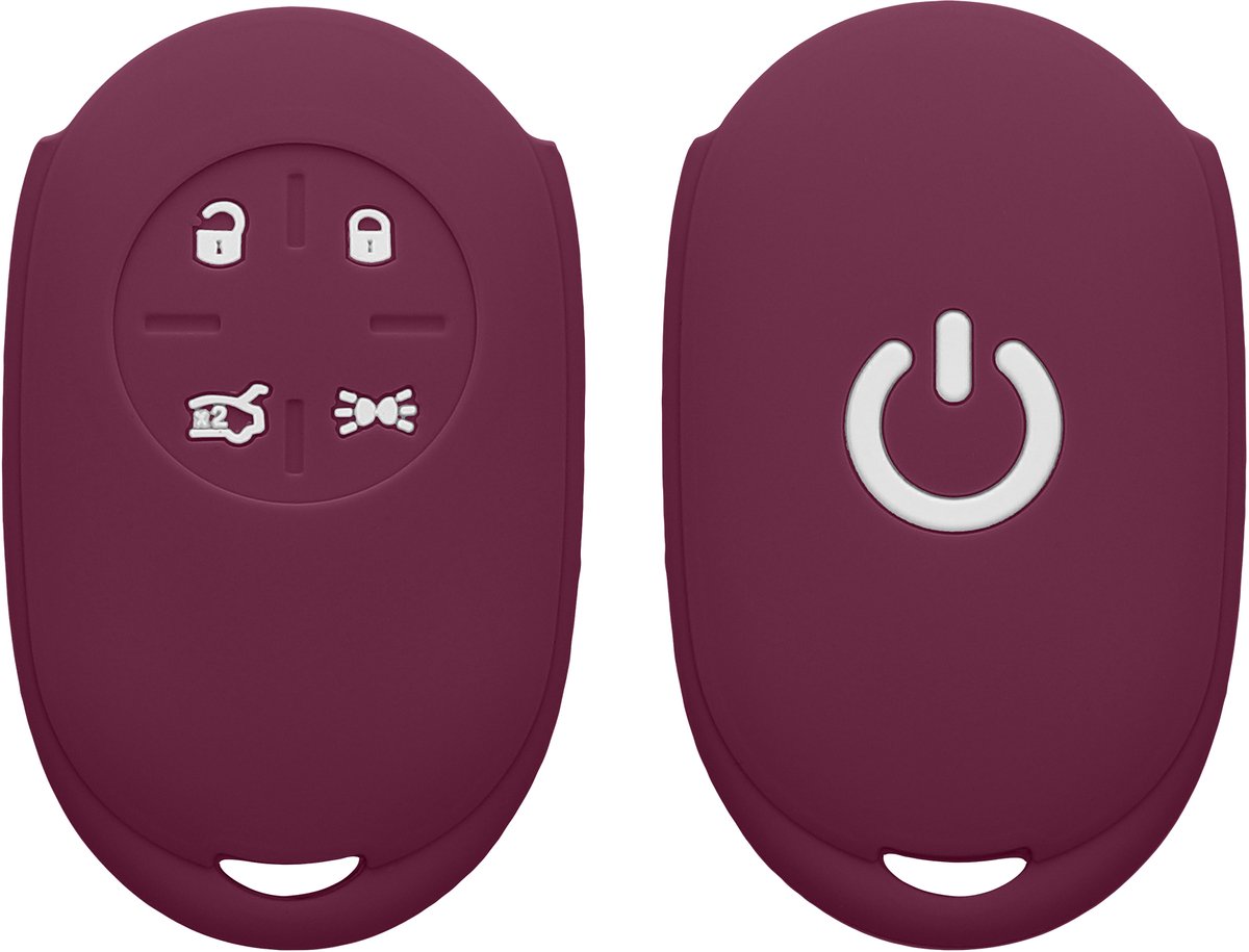 kwmobile autosleutel hoesje geschikt voor Fiat 500E 4-knops autosleutel hoes - TPU autosleutel behuizing - Beschermende auto sleutel case - Sleuteletui in magenta-lila