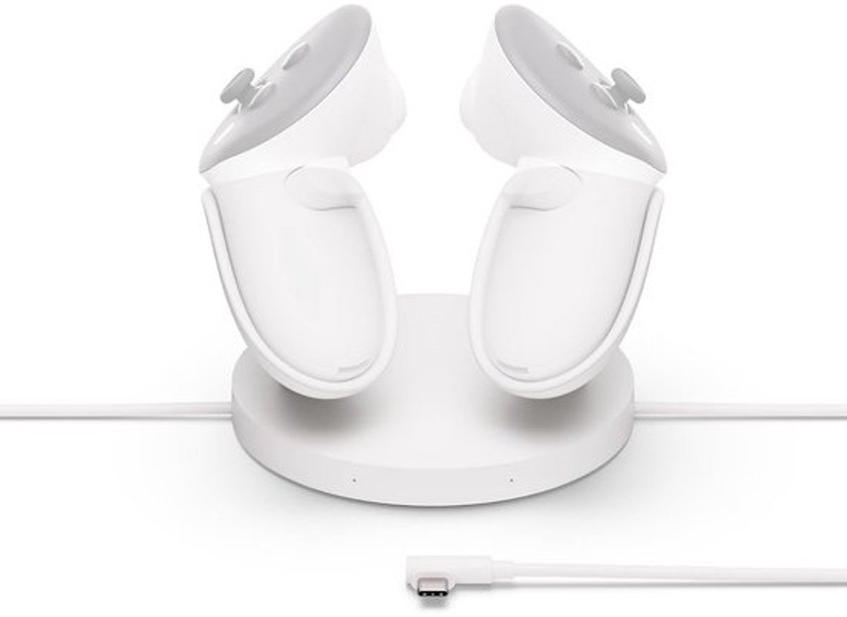 Compact oplaadstation voor Meta Quest 3/3S en Touch Plus-controllers - draadloos opladen
