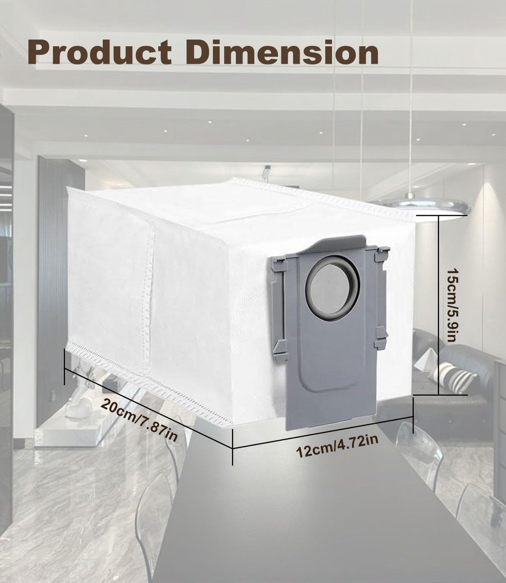 10-delige Stofzakken voor Robotstofzuigers, Reservezakken voor Q Revo Modellen, Stofopvangzakken voor Robotstofzuiger Accessoires