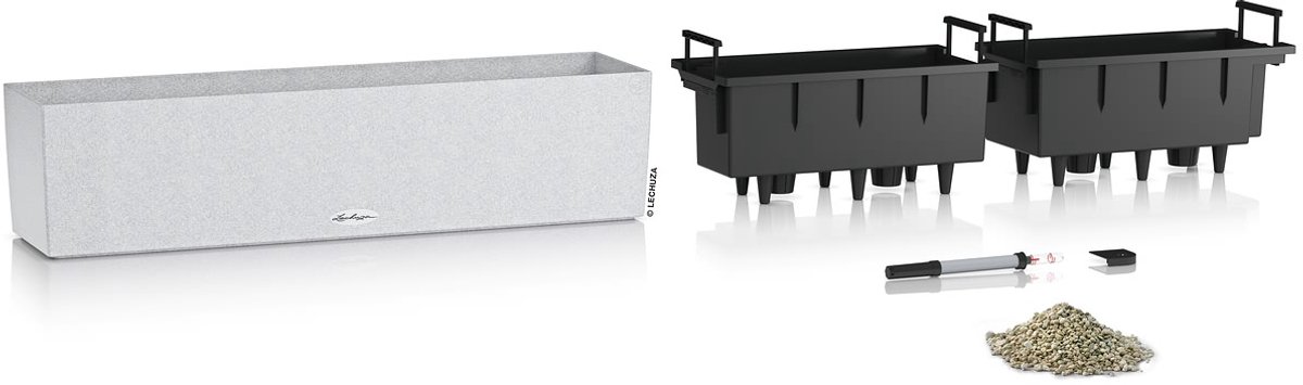 Lechuza Balconera Stone 80 - Planter - with removable inner pot