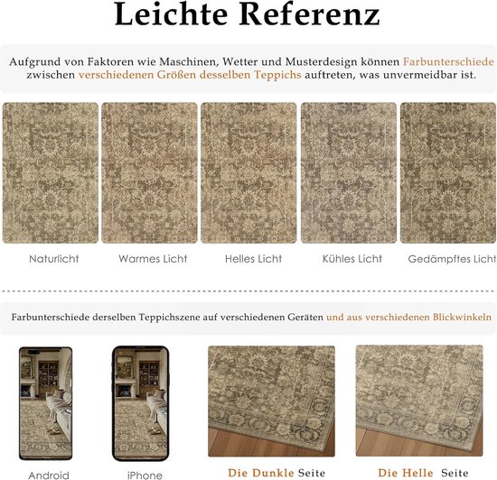 Luxe Bruine Woonkamer Tapijt 240x300 cm - Zacht, Comfortabel en Duurzaam voor Elke Interieurstijl — afbeelding 5