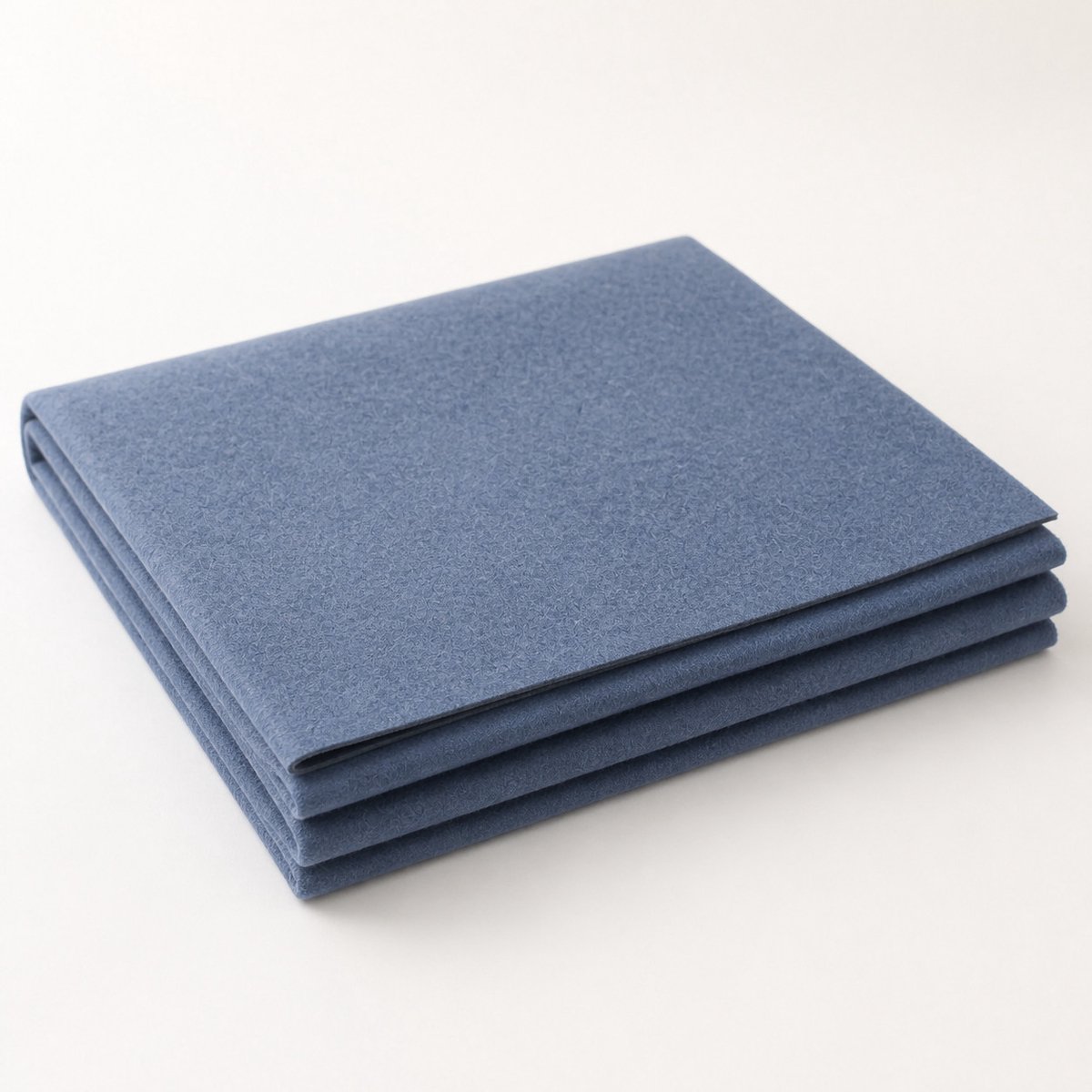 Wollen wiegdeken / babydeken 70x100 cm – 100% wol – Gemêleerd jeansblauw