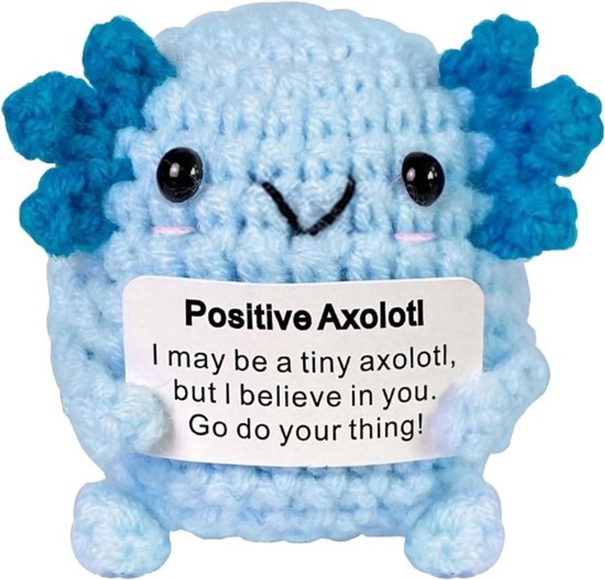 Gehaakte Knuffel Axolotl voor Emotionele Steun en Geluk