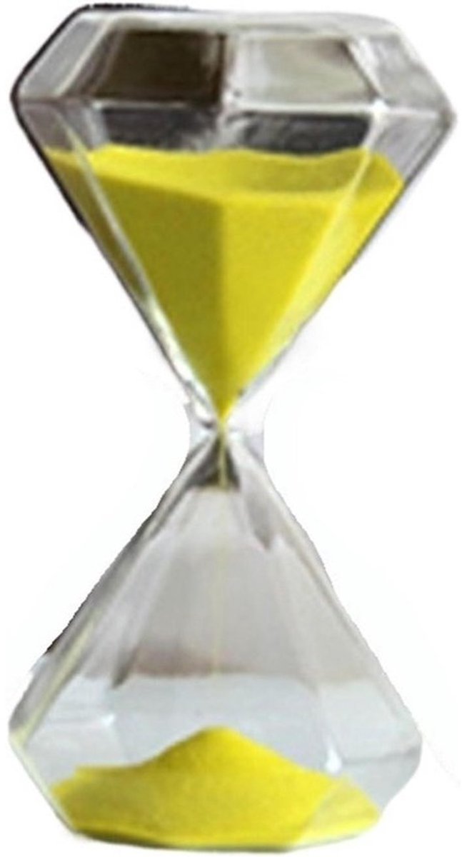 Zandloper Timer - Zandloper set - Koken en Spel - Klassiek Decor - 5-30 minuten - Geel