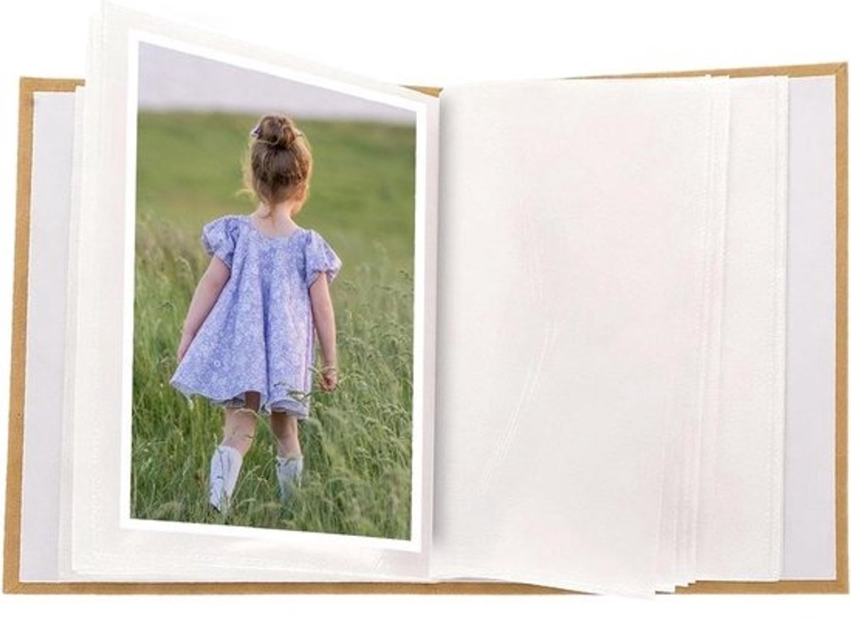Fotoalbum Jongeren - Herinneringsboek Insteekalbum - Herinneringen Bewaren - Vingerafdrukpatroon - 175 x 135 x 6 cm - Kleurrijk