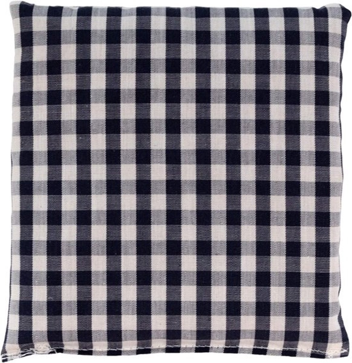 Korrelkussen 12x12 cm - Bio stof blauw-wit
