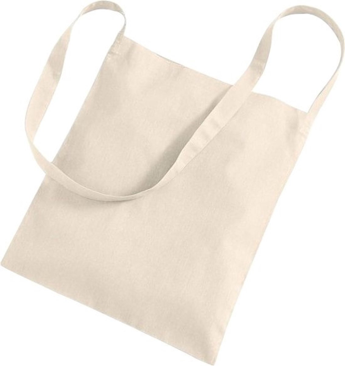 Promo Sling Tote - Schoudertas Boodschappentas - Dagelijks Gebruik - Handsfree Ontwerp - One Size - Natuurlijk