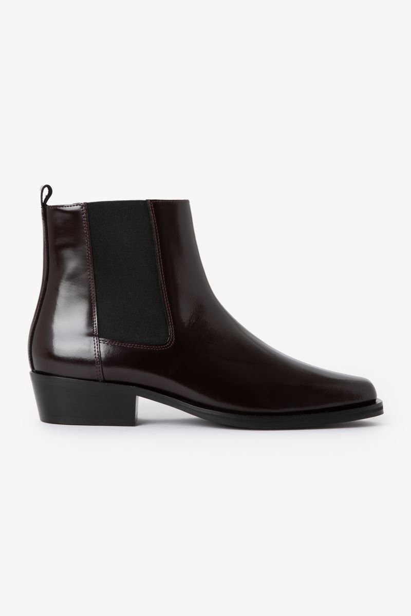 Sissy-Boy - Donkerrode leren chelsea boots - 39