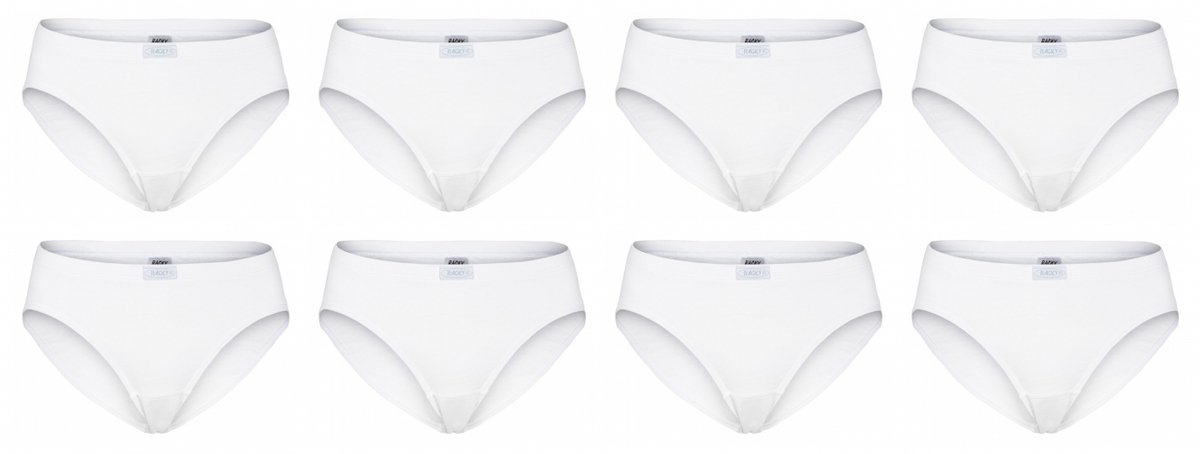 Racky Dames Slips 8-pack - Wit - Katoen
