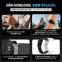 Siltcon FitTrack Pro smartwatch met GPS. Toont route op kaart, hartslag, hoogte en stappenteller.