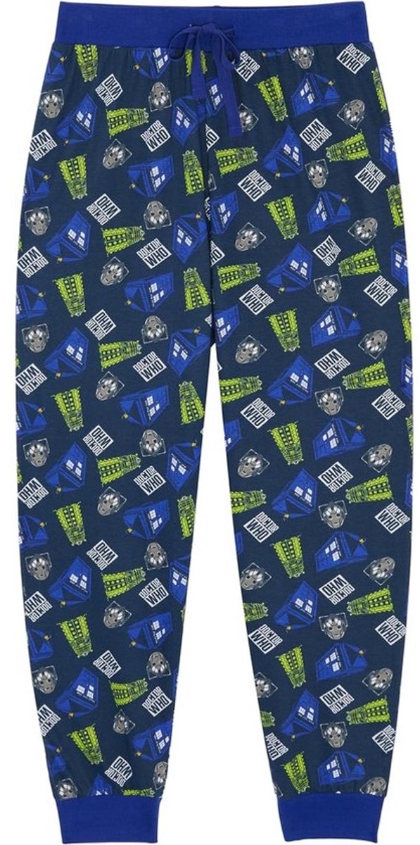 Heren Loungebroek - Pyjamabroek Comfortabel - Ontspannen Thuis - 100% Katoen - S tot XL - All-over Print