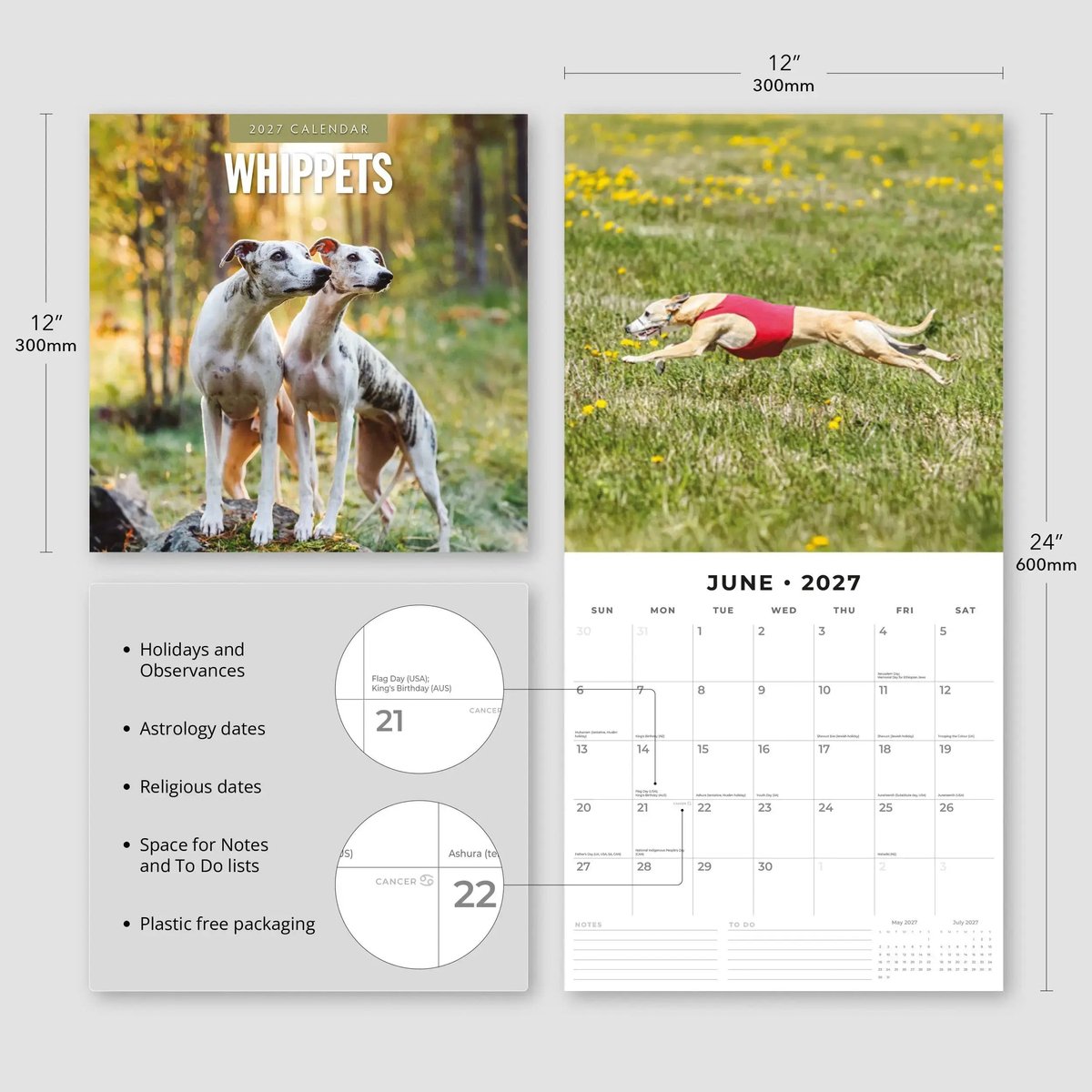 Whippet Kalender 2027